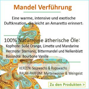 Natur-Garden Bio Raumduft Duftkerzen, Aromasprays, Reed Diffusern und Tischdeko Natur-Garden Bio Raumduft Duftkerzen, Aromasprays, Reed Diffusern und Tischdeko