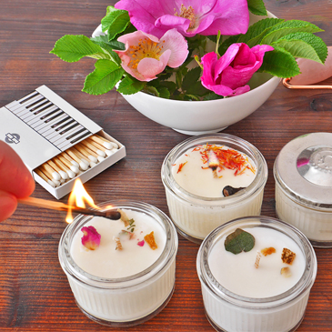 Unsere Natur DuftKerzen 100% Pflanzenwachs + NATURPARFUM aus rein ätherischen Ölen bio Mini Duftkerzen Sommer Mitbringsel von Natur-Garden