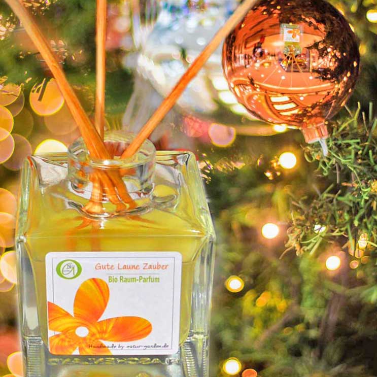 Entdecke die aromatherapeutisch abgestimmten Bio Raum-Parfum von Natur-Garden Entdecke die aromatherapeutisch abgestimmten Bio Raum-Parfum von Natur-Garden