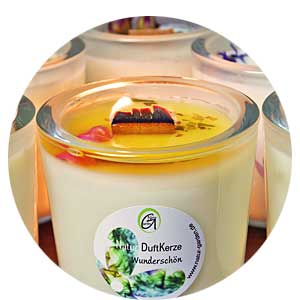 Natur Duftkerzen aus reinen ätherischen Ölen und Pflanzenwachs von Natur-Garden Natur Duftkerzen aus reinen ätherischen Ölen und Pflanzenwachs von Natur-Garden