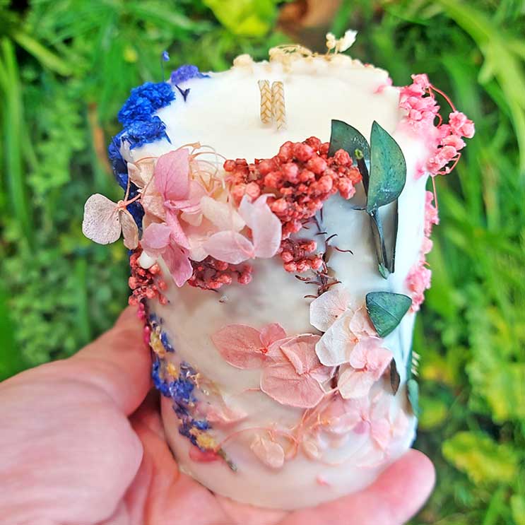 Botanical Candle, eine andere Duftkerzet Botanical Candle, eine Andere Duftkerze mit ätherischen Ölen aromatisiert